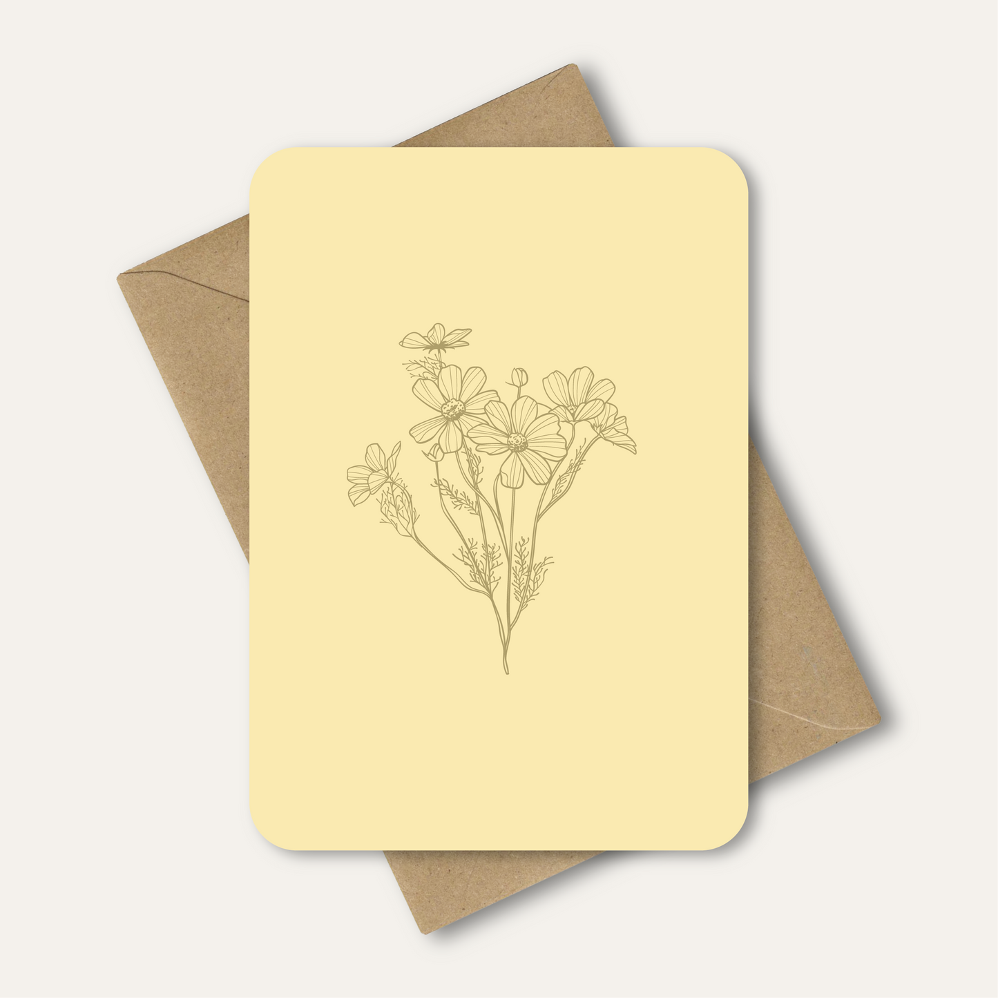 Kaartenset - Droogbloemen
